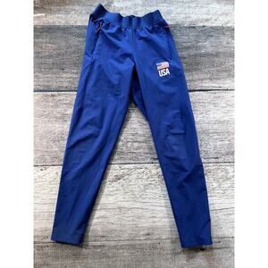 Adidas Women’s USA National Volleyball Track Pants Blue Pants Joggers Med